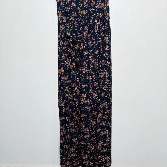 Patrons of Peace Floral Maxi Dress - Navy and Pink - Picture 12 of 13
